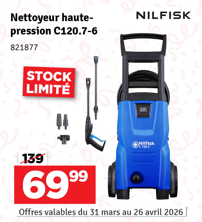 Nettoyeur haute pression C 120.7-6 120 bar NILFISK